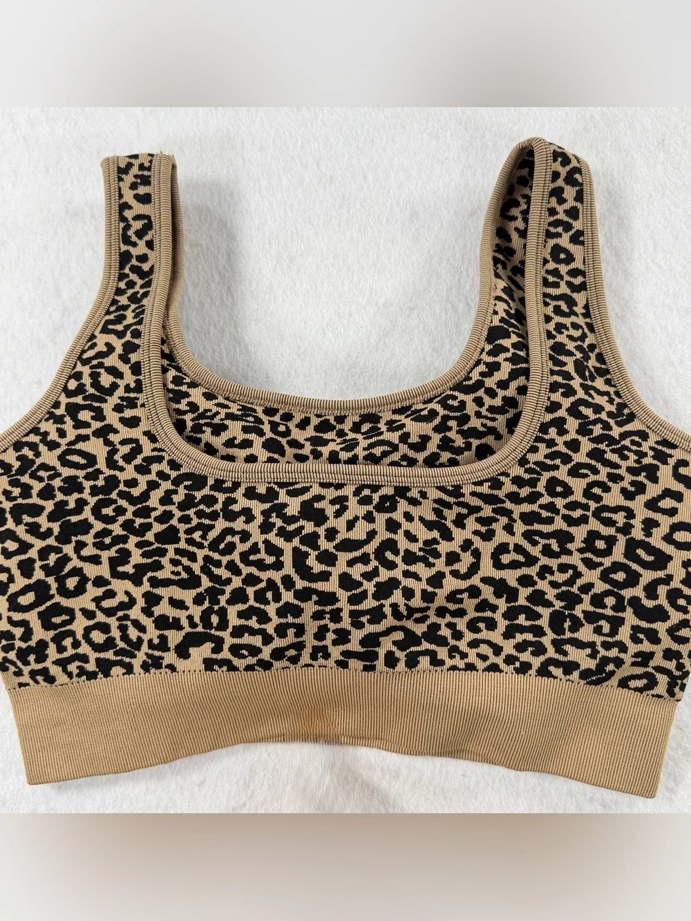 BLAKELEY Cheetah Biker Short Workout Seamless Leopard Size S/M Matching Set